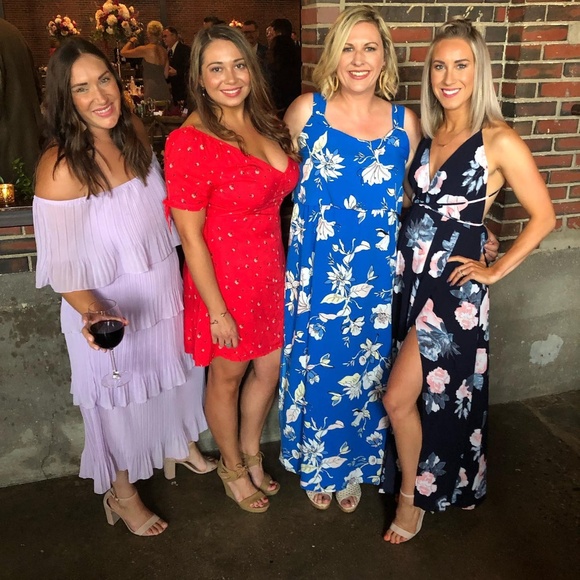 Backless Floral Print Maxi Dress - Picture 2 of 2